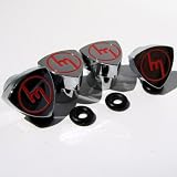 Rotor Valve Stem Caps - M Logo - Red