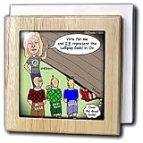 Review 3dRose LLC  / Editorial Cartoon about Sheehan and Pelosi - 6 Inch Tile Napkin Holder