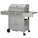Profi Edelstahl Gasgrill 4 Brenner, Backburner u. Kochstelle