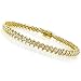 1 Ct. tw Diamond Tennis Bracelet in 10K Yellow title=