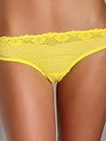 Timpa Duet Lace Low Rise Thong Yellow