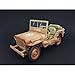 US Army WWII Jeep Vehicle Desert Color Weathered Version 1/18 by American Diorama 77408 A