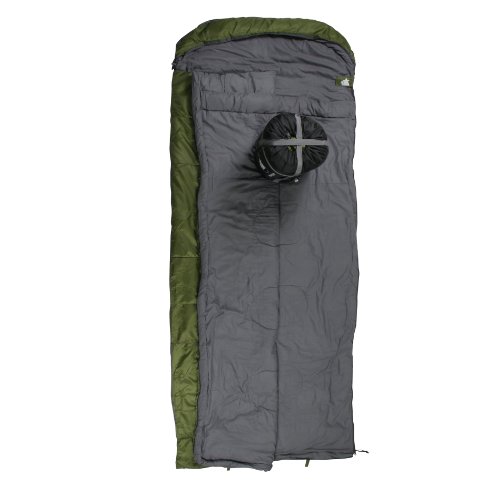 10T Kenai Green Sac de couchage couverture Vert/Gris 235 x 100 cm