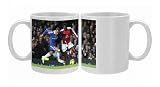 Photo Mugs of Emmanuel Adebayor (Arsenal) Jose Bosingwa (Chelsea) from Arsenal FC Prints