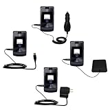 Road Warrior Kit for the Motorola MOTORAZR V3t includes a Car & Wall Charger AND USB cable AND Battery Extender - Gomadic Brand w/ TipExchange Technology
