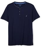 Nautica Men's Cotton Jersey Knit S/S Sleep Henley