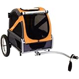 DoggyRide Bike Trailer for Dogs, Mini, Dutch Orange/Grey