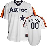 MLB Men's Houston Astros Authentic Jersey Personalized (White, 44/Large)