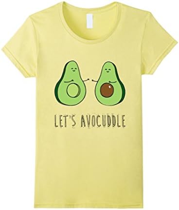 Women's Let's Avocuddle: Avocado lovers  T-shirt: XL Lemon