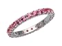 1.60 cttw Karina B(tm) Genuine Pink Sapphire Shared Prongs Eternity Band - Platinum, 18kt White or Yellow Gold