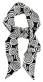 L. Erickson USA Elastic Loop Headband - 100% Silk Swirl Print