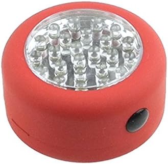 TigerTu Work Light 24 LED Super Bright White Light Pocket Light,with Magnet&amp;Hanging Hook,Color:Red