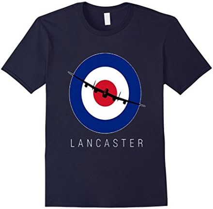 Men's Lancaster Bomber T Shirt - WWII British Plane 3XL Navy