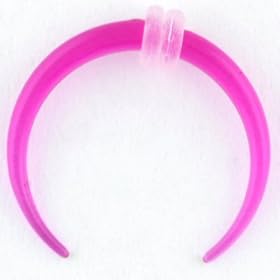 One Acrylic Pincher: 14g Purple (SOLD INDIVIDUALLY. ORDER TWO FOR A PAIR.)