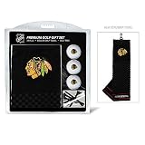 Chicago Blackhawks Golf Towel with Golf Balls Gift Set