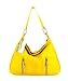 MODA ITALIA Italian Designer Yellow Leather Hobo Shoulder Bag Purse