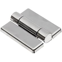 Friction Hinge with Hole, Zinc Alloy, Chrome, 2-9/16" Leaf Height, 1-31/32" Open Width, 17.0 lbs/in Torque per piece (Pack of 1)