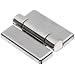 Friction Hinge with Hole, Zinc Alloy, Chrome, 2-9/16" Leaf Height, 1-31/32" Open Width, 17.0 lbs/in Torque per piece (Pack of 1)