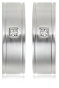 Stainless Steel Earrings w/ Cubic Zirconia Accent