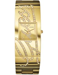 GUESS Womens W15052L1 Signature Goldtone Stainless Steel Goldtone Dial Watch