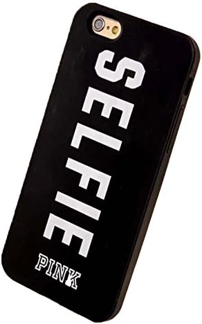 iPhone 6 Case,iPhone 6S Case,Hanjiekj Self-cover design fashion Victoria's Secret Silicone Case for Apple iPhone 6/6S 4.7 inch - Black