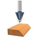 Bosch 85299M 1-1/4-Inch Diameter 59/64-Inch Cut 22.5 Degree Carbide Tipped Chamfer Router Bit 1/2-Inch Shank With Ball Bearing