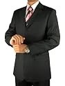 Dark Charcoal Mens Suits Italian Merino Wool 150s Quality Hand Tailored Complete 2pc Suit w/ Jacket and Pants for Business and Year Round Use