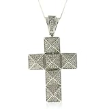 Sterling Silver Micro Pave Hip Hop Bold CZ Cross Pendant