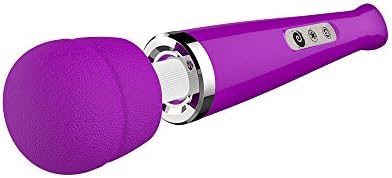 New 2016 Cordless Massager Magic Wand Vibrating Full Body Hitachi Motor 10 SpeedUSB &amp; Wall Charger #Light Purple