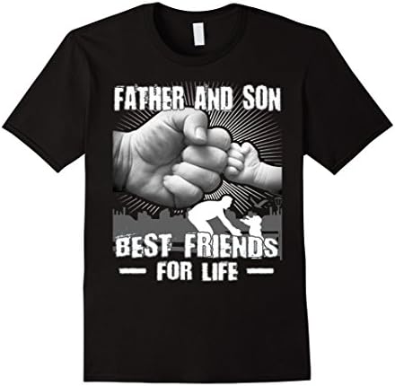Men's Father And Son Best Friend For Life T Shirt Gifts 2XL Black