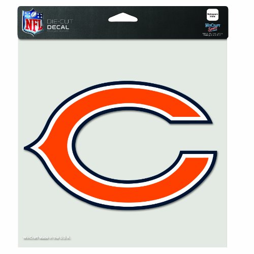 NFL Chicago Bears 8-By-8 Inch Diecut Colored Decal ?C? Logo