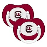 South Carolina Gamecocks Red 2-pack Infant Pacifier Set - 2014 USC NCAA Baby Pacifiers by Baby Fanat