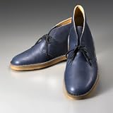 「（クラークス） Clarks デザートブーツ ダークブルーレザー 26.5／8.5」の画像