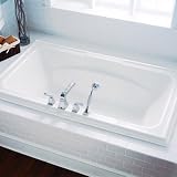 6' x 42 Town Square Whirlpool with StayClean Hydro Massage System l Finish: White