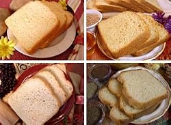 Bread Machine Sampler Pack (Summerhill Irish Pot. White, Farmhouse Honey Wheat, Buttermilk White, Country Wheat 4 Grain)