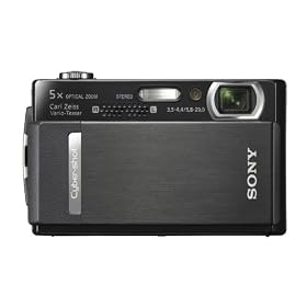 Sony Cyber-shot T500 Digital Camera - Black (10.1MP, 5x Optical) 3.5 inch LCD