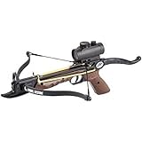 Prophecy 80 Pound Aluminum Self-cocking Pistol Crossbow with Cobra System Limb Package with Red Dot Scope and Pack of Bolts