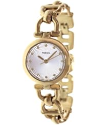 Fossil Womens ES3349 Olive Analog Display Analog Quartz Gold Watch