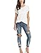 Leadingstar Women's Casual Round Collar Print Short Sleeve T-Shirt Blouse Tops