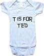 T IS FOR TED / Hurry Up - Name-series - White or Blue Onesie / Baby T-shirt
