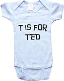 T IS FOR TED / Hurry Up - Name-series - White or Blue Onesie / Baby T-shirt