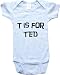 T IS FOR TED / Hurry Up - Name-series - White or Blue Onesie / Baby T-shirt