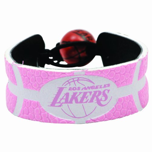 Los Angeles Lakers Pink Basketball Bracelet