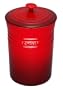 Le Creuset Stoneware Small 2-1/4-Quart Canister, Cherry