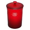 Le Creuset Stoneware Small 2-1/4-Quart Canister, Cherry