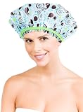 Betty Dain Stylish Design Mold Resistant Shower Cap, The Hipster Collection, "Hippie Chick"