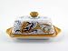 Hand Painted Italian Ceramic Butter Dish with Lid Raffaellesco - Handmade in Deruta