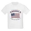 Kids 4th of July American flag T-shirt