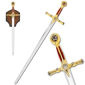 Free Mason Sword With Plaque