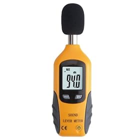 GSI Quality Mini Digital A Frequency Sound Level Meter - Instant Accurate 35 To 100 dB Measurements, LCD Display - For Musicians And Sound Audio Professionals